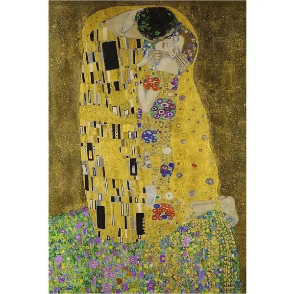 imagen de El beso, Klimt - rompecabezas de 500 piezas con marco - Trefl 2