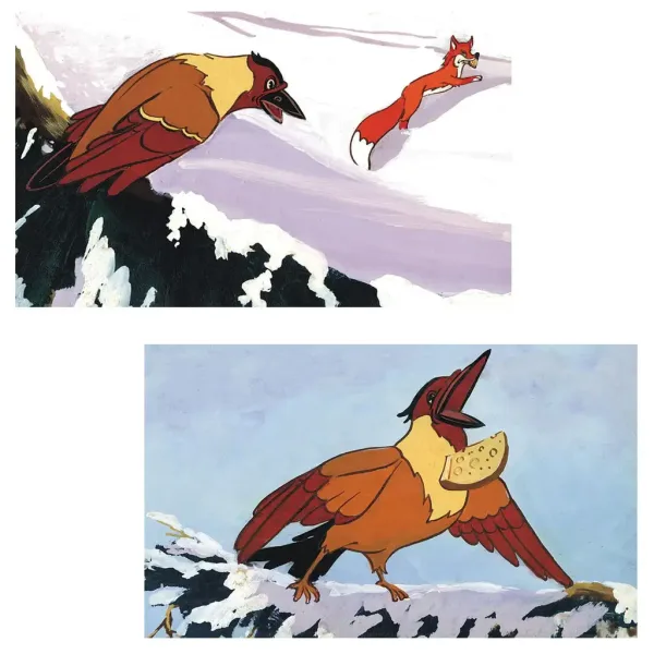 imagen de El cuervo y la zorra diafilm 2