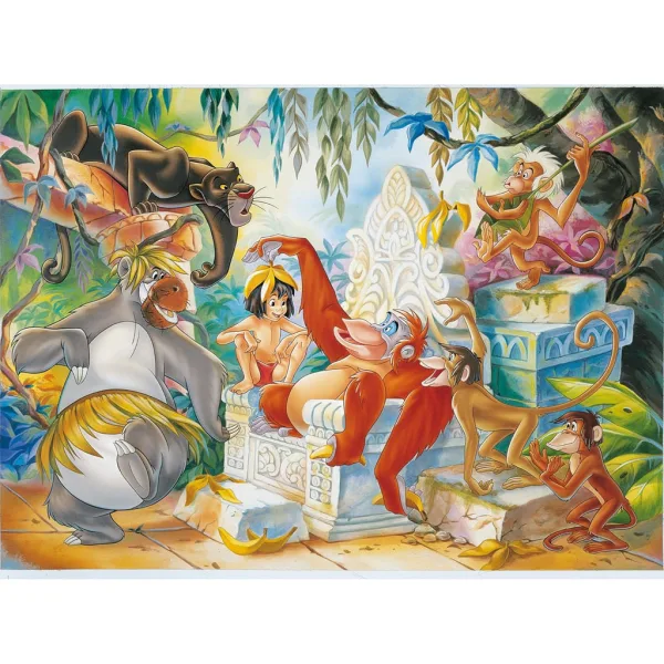 imagen de El libro de la selva 2 en 1 rompecabezas y colorear de 108 piezas 50x35cm - Lisciani 2