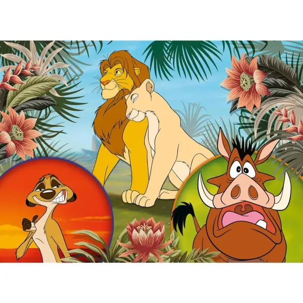 imagen de El Rey León 2 en 1 24 piezas Eco mini puzzle y libro para colorear 35x25cm - Lisciani 2