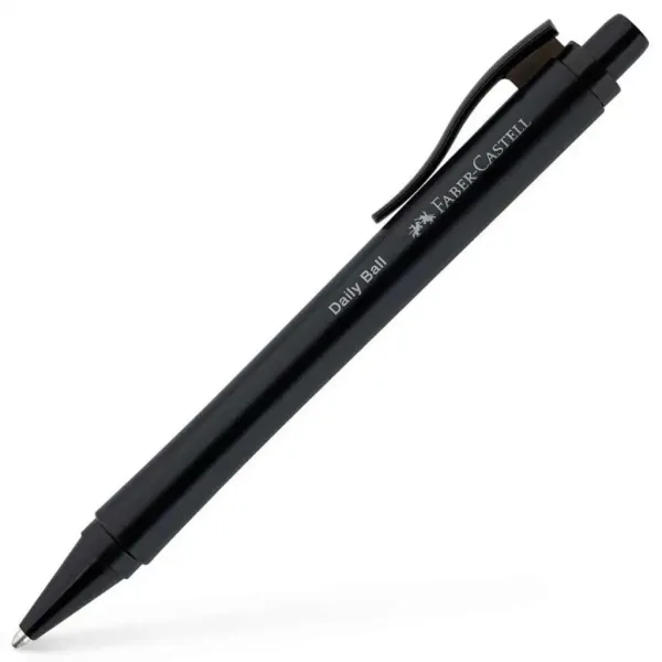 imagen de Faber-Castell: Bolígrafo Daily Ball de color azul con cuerpo negro 1