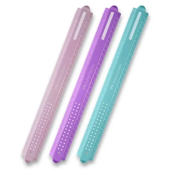 imagen de Faber-Castell: Regla flexible Sparkle de 30 cm en varios colores 1