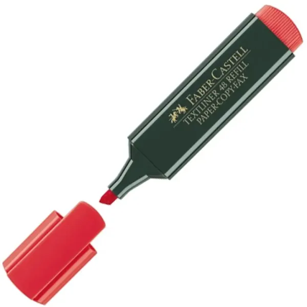 imagen de Faber-Castell: Resaltador 1548 en color rojo 1