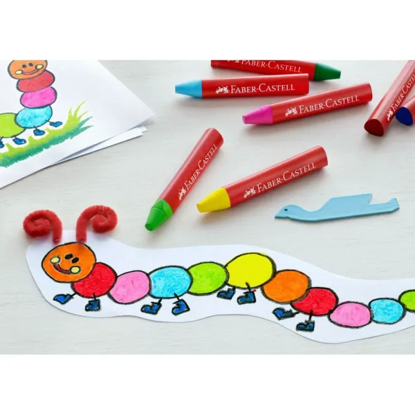 imagen de Faber-Castell: Set de 12 crayones jumbo triangulares 2
