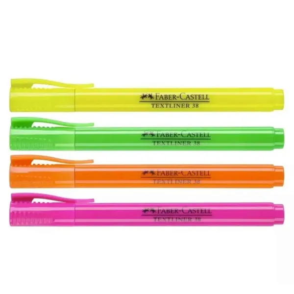 imagen de Faber-Castell: Textliner 38 Set de resaltadores fluorescentes de colores 4 unidades 2