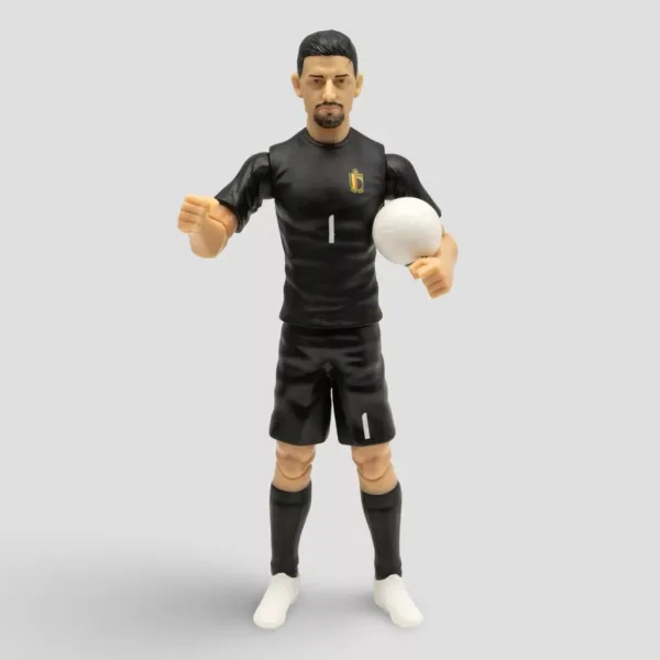 imagen de Figura de acción de futbolista, 20 cm - Bélgica, Courtois con camiseta número 1 2