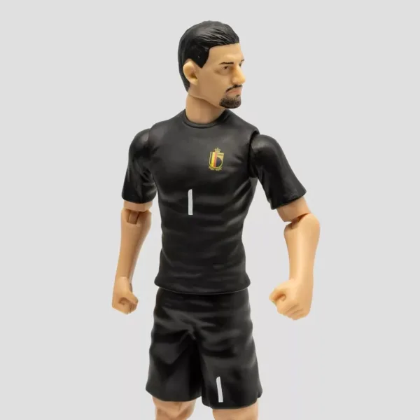 imagen de Figura de acción de futbolista, 20 cm - Bélgica, Courtois con camiseta número 1 4