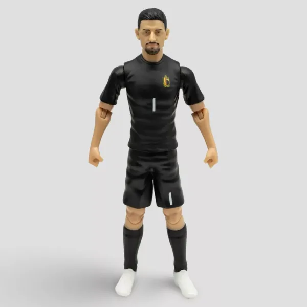 imagen de Figura de acción de futbolista, 20 cm - Bélgica, Courtois con camiseta número 1 1