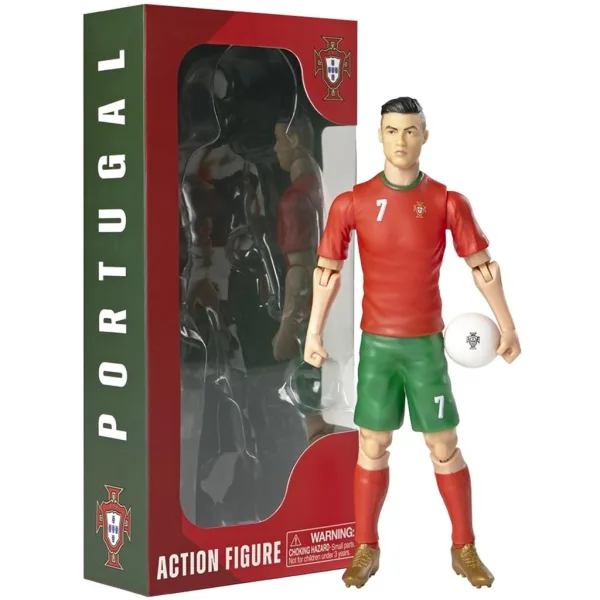 imagen de Figura de acción de futbolista, 20 cm - Portugal, camiseta número 7 de Ronaldo 1