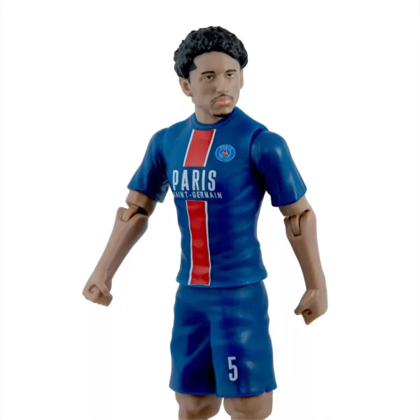 imagen de Figura de acción de futbolista, 20 cm - PSG, Marquinhos con camiseta número 5 3