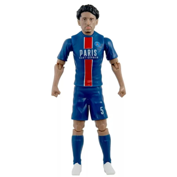 imagen de Figura de acción de futbolista, 20 cm - PSG, Marquinhos con camiseta número 5 1