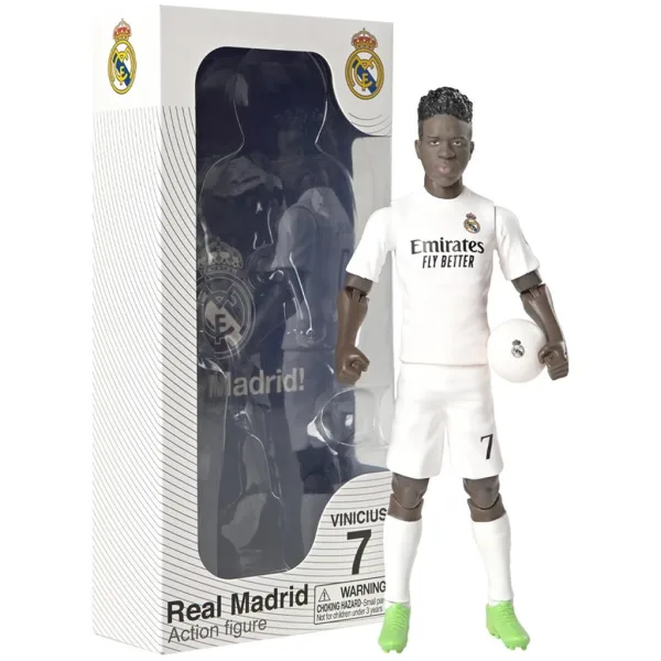 imagen de Figura de acción de futbolista, 20 cm - Real Madrid, Vinicius con camiseta 7 1