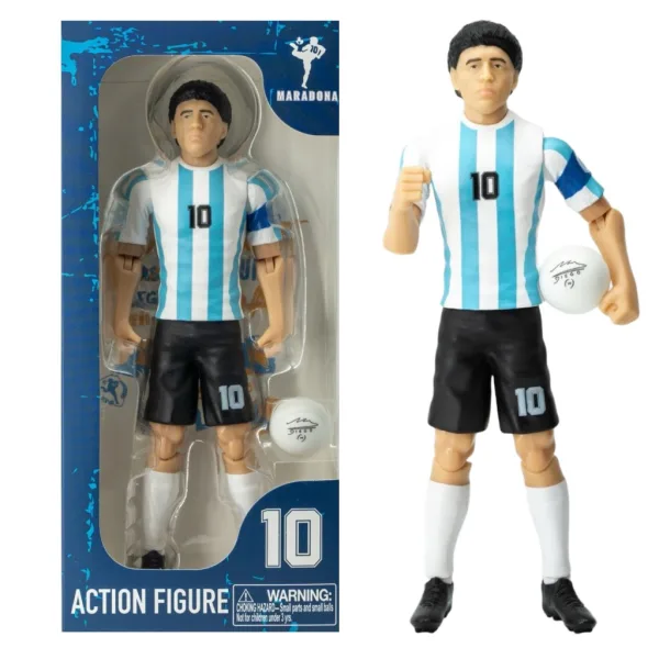 imagen de Figura de acción de futbolista, 20cm - Argentina Maradona con camiseta número 10 1