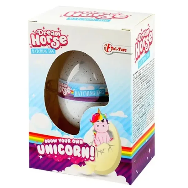 imagen de Figura de unicornio en crecimiento en varios modelos en huevo 1ud 2