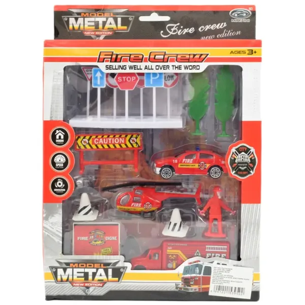 imagen de Fire Crew: Set de coche de bomberos con accesorios 4