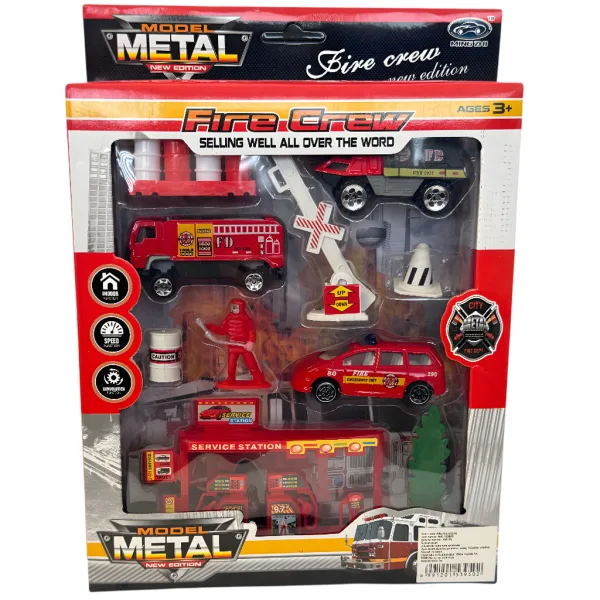 imagen de Fire Crew: Set de coche de bomberos con accesorios 5