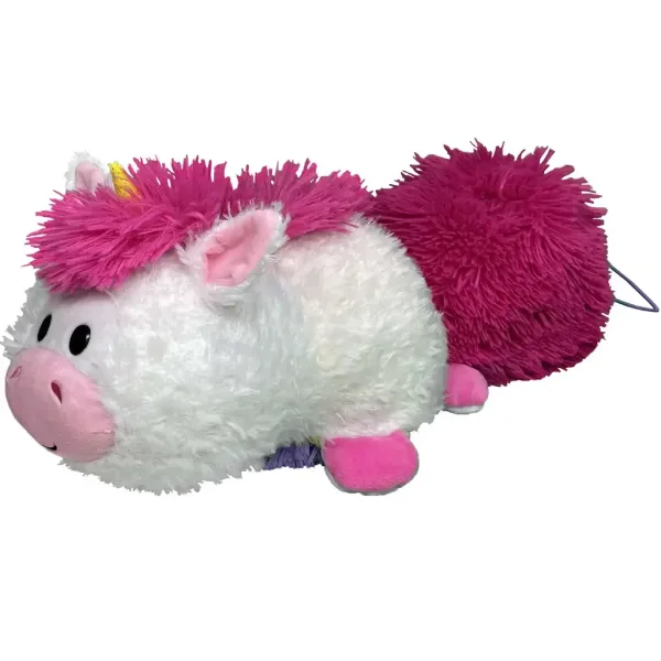 imagen de FlipaZoo: Figura de peluche reversible de león a unicornio de 28 cm 2