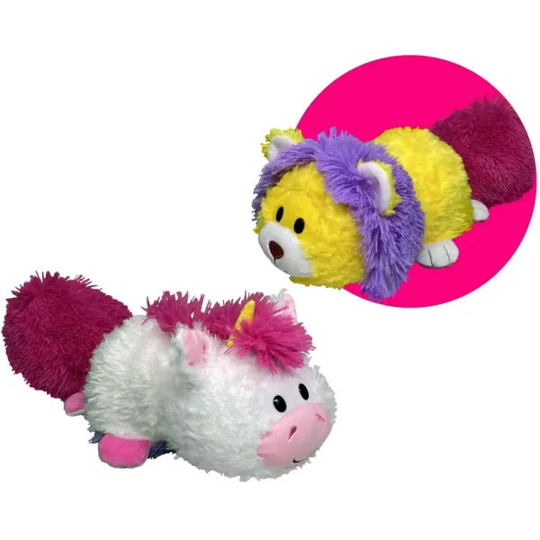 imagen de FlipaZoo: Figura de peluche reversible de león a unicornio de 28 cm 1