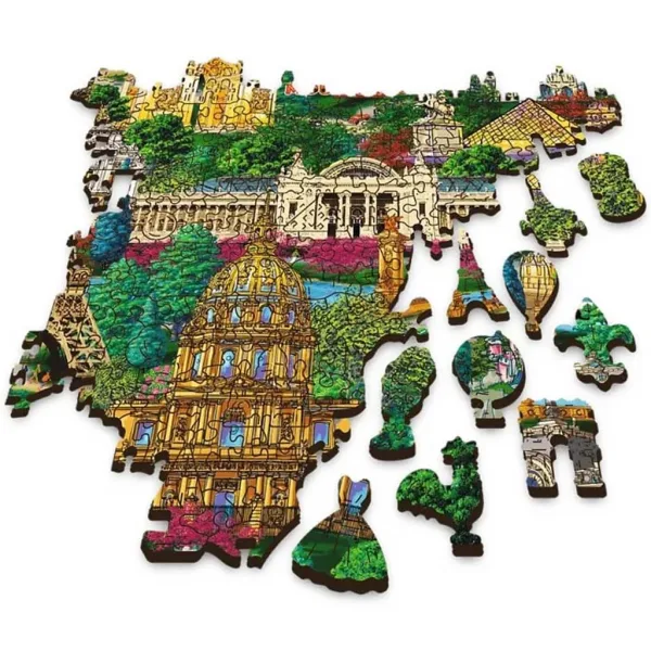 imagen de Francia, lugares famosos - rompecabezas de madera de 1000 piezas - Trefl 2
