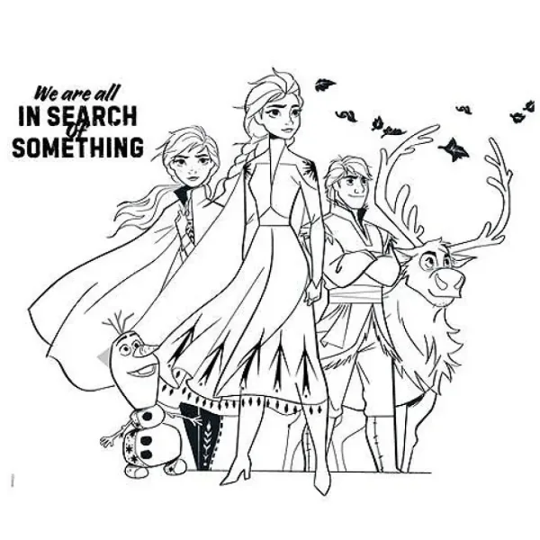 imagen de Frozen 2 en 1 con 24 piezas rompecabezas para colorear 5