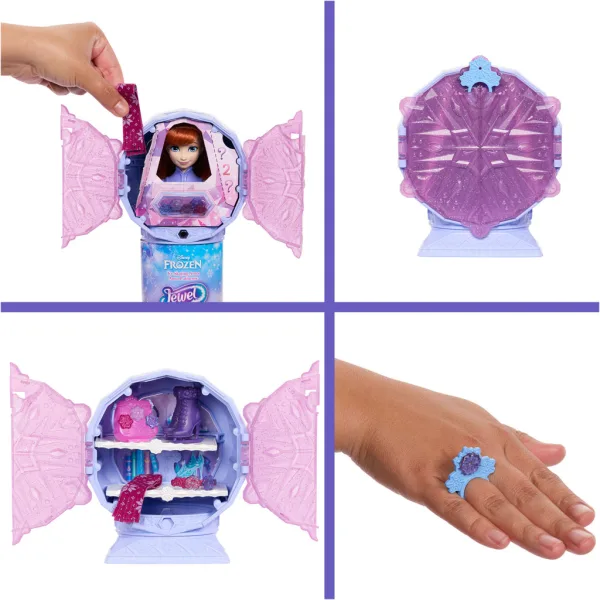 imagen de Frozen - Sorpresa de Cristal de Hielo - Anna de Frozen 2 en Vestido - Mattel 5