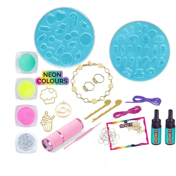 imagen de Gemex: Set de joyería de dulces de gema de gel 2