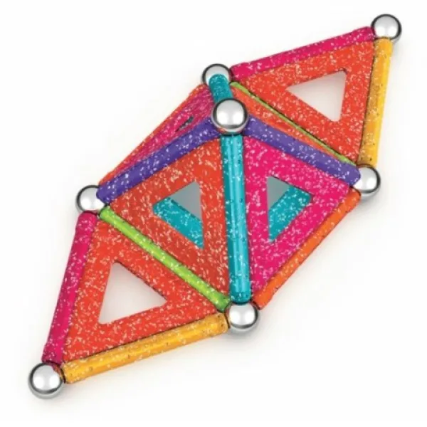 imagen de Geomag Glitter paneles de 35 piezas magnéticas de construcción brillantes 2