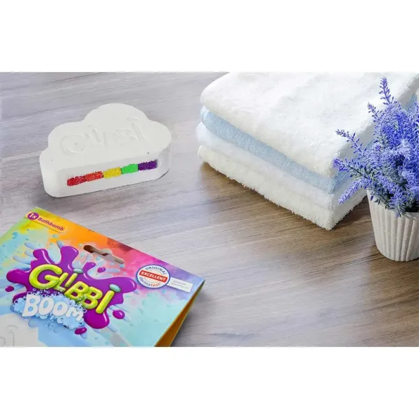 imagen de Glibbi Boom: bomba de baño en forma de nube con colores del arcoíris - Simba toys 4