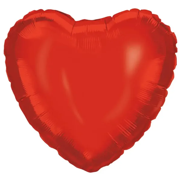 imagen de Globo de foil en forma de corazón – rojo 46cm 1