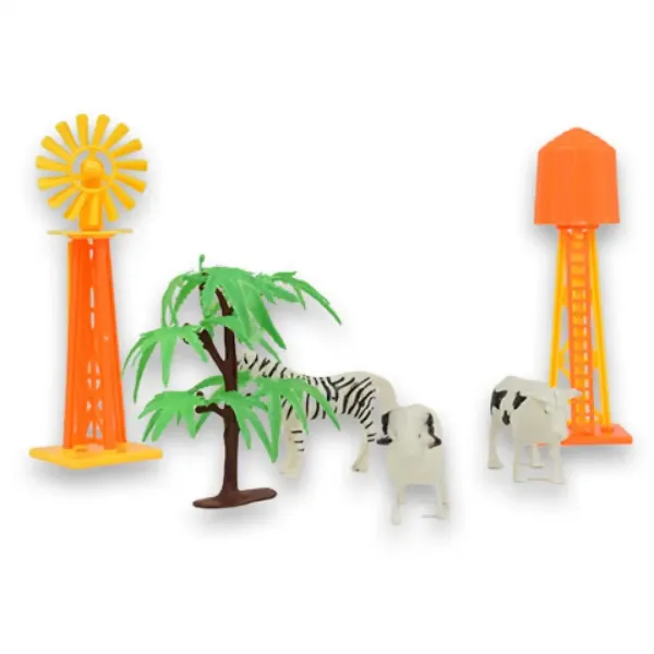 imagen de Happy Farm: Set de granja con tractor, animales y accesorios 4