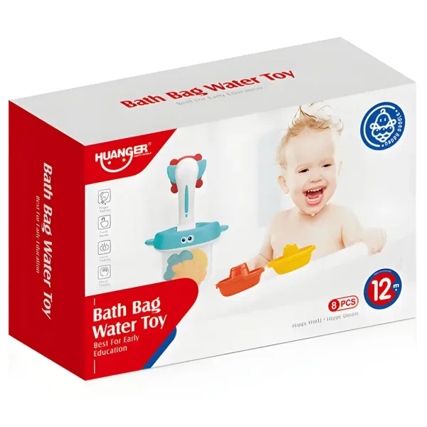 imagen de Happy World: Juguete de baño con animales marinos y red 3