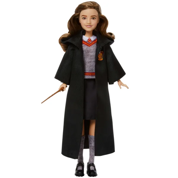 imagen de Harry Potter: Muñeca de Hermione Granger con túnica y varita mágica - Mattel 2
