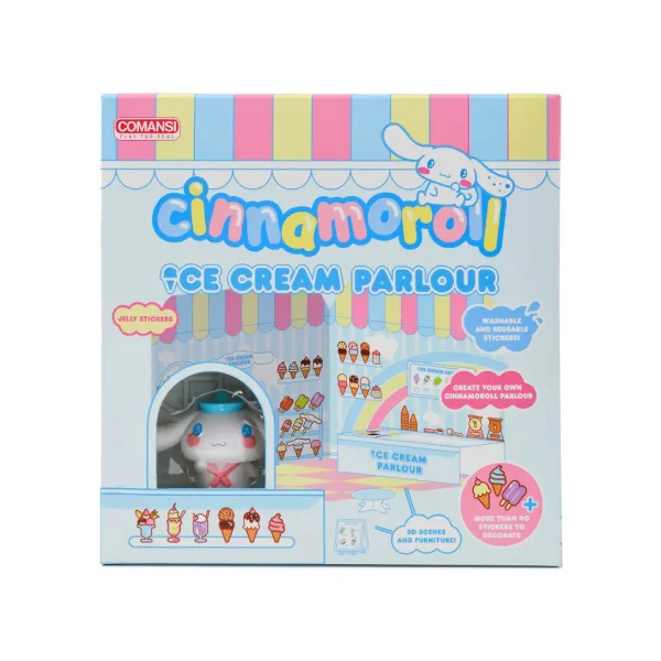imagen de Hello Kitty: Figura de heladería Cinnamoroll con casa autoadhesiva - Comansi 2