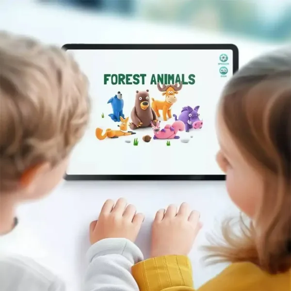 imagen de Hey Clay: Gran set de arcilla con aplicación telefónica - Animales del bosque 3