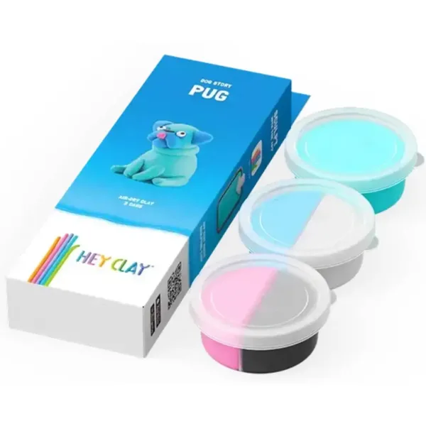 imagen de Hey Clay: Suave y peludo perrito bulldog set de plastilina 2