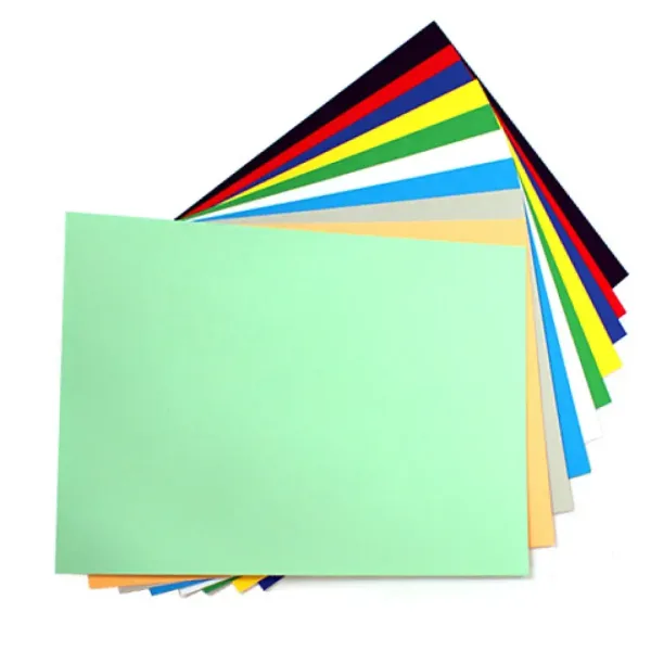 imagen de Hoja de cartón decorativa de colores 10ud tamaño B/4 1