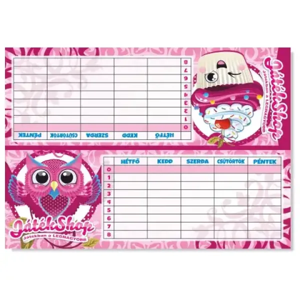 imagen de Horario de clase de chica 6 en 1 SweetShop 1