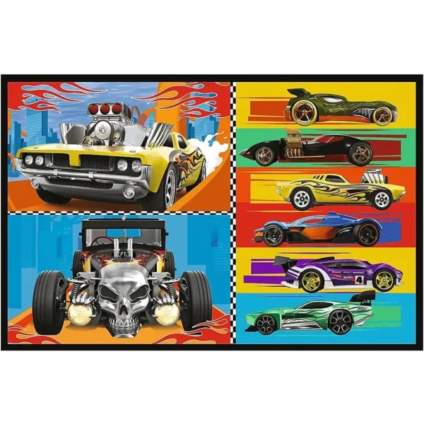 imagen de Hot Wheels - 2 x 70 piezas de rompecabezas - Trefl 3