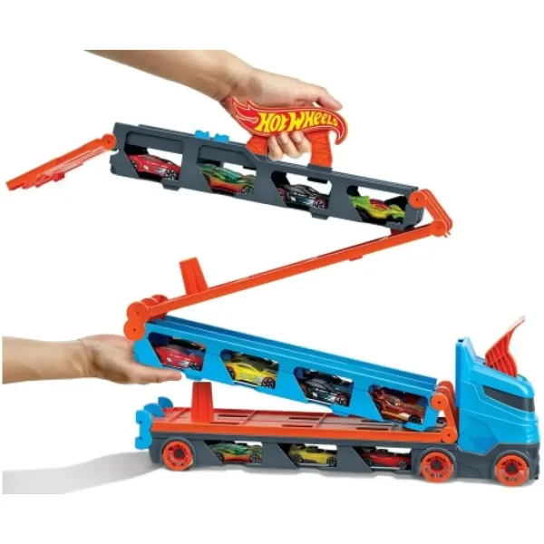 imagen de Hot Wheels: Camión transportador Ultimate 2 en 1 - Mattel 3
