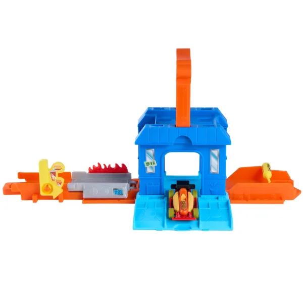 imagen de Hot Wheels: City Dine & Go restaurante de autos set de pista base – Mattel 2