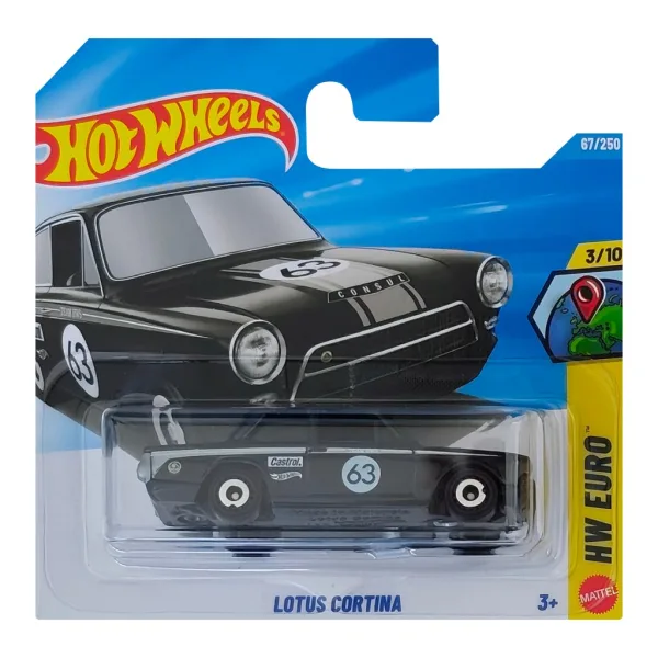 imagen de Hot Wheels: Lotus Cortina coche negro 1/64 - Mattel 1