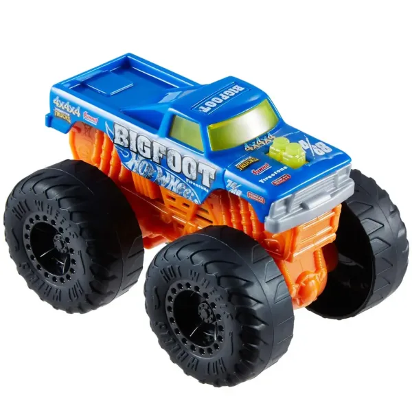 imagen de Hot Wheels Monster Trucks: Bigfoot 4x4x4 coche monstruo con efectos de luz y sonido 1/43 - Mattel 2