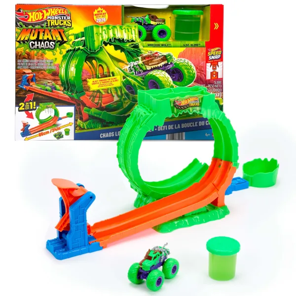 imagen de Hot Wheels Monster Trucks Slimehurok pista de carreras – Mattel 2