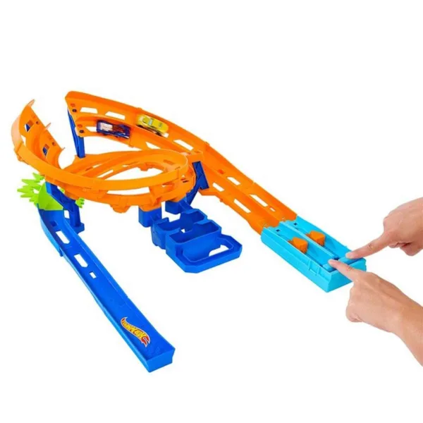 imagen de Hot Wheels: Pista de carreras de doble vía con 2 coches de carreras - Mattel 2