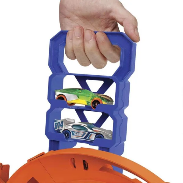 imagen de Hot Wheels: Pista de carreras de doble vía con 2 coches de carreras - Mattel 3
