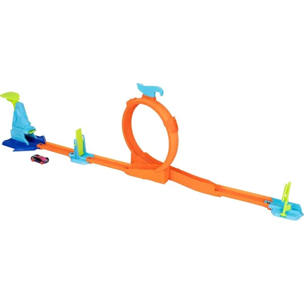 imagen de Hot Wheels: Set de inicio de acrobacias - Loop Flag Finish - Mattel 2