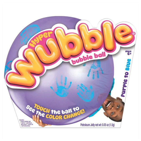 imagen de Hyper Wubble pelota de burbujas cambiante de color - Púrpura-Azul 1