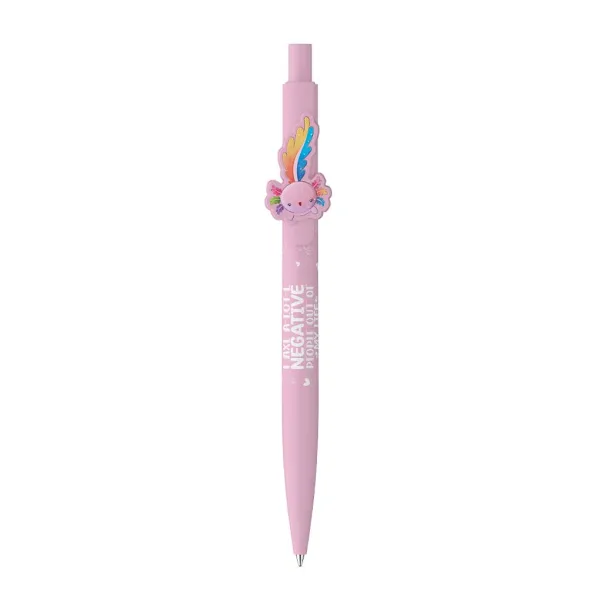 imagen de ICO: Bolígrafo de color rosa pastel con diseño de axolote 1