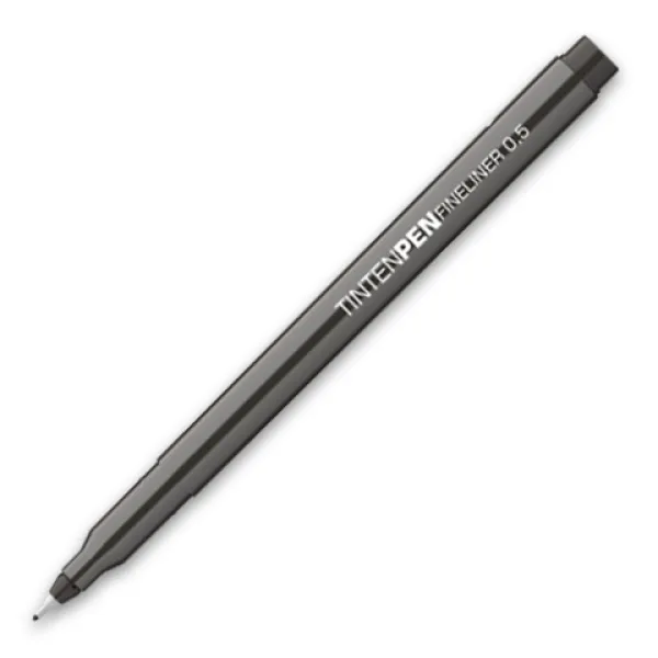 imagen de ICO: Bolígrafo de tinta marcador negro 0,5mm 1