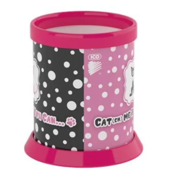 imagen de ICO: Cats-Dots rosa-negro estuche de lápices 2